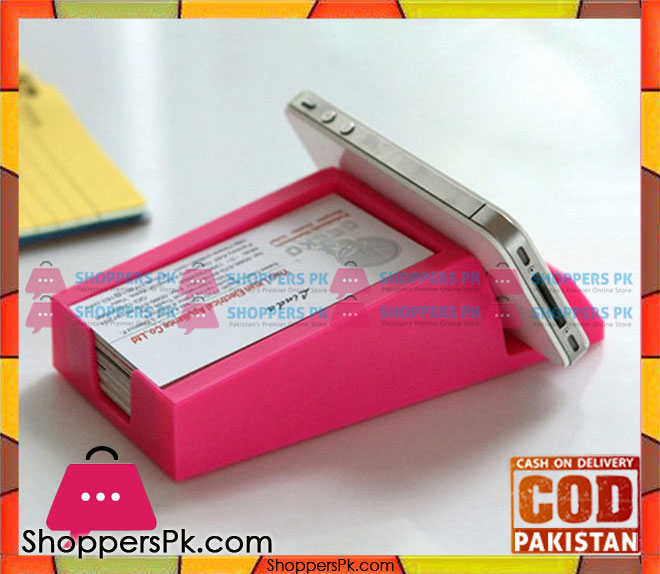 Multi-Function Business Card and Phone Holder