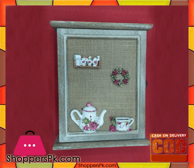 Wall Hanging Door Type Keys Hanger Wooden 6 Hook