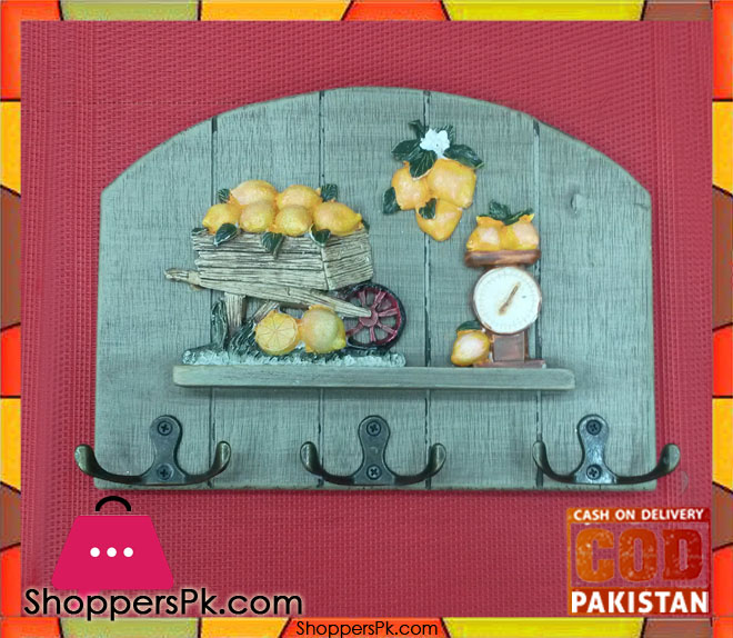 Wall Hanging Keys Holder Wooden 6 Fruit Trolley