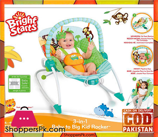Bright Starts 3-in-1 Baby to Big Kid Rocker 6127