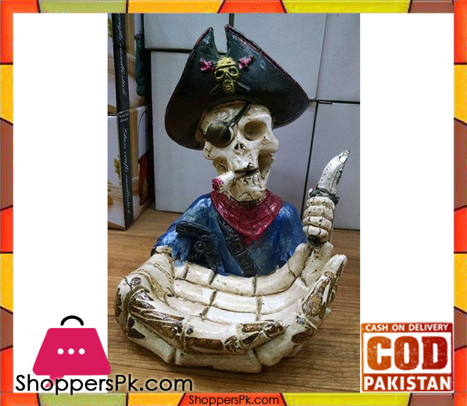 Human Skull Head Ashtray (1111)