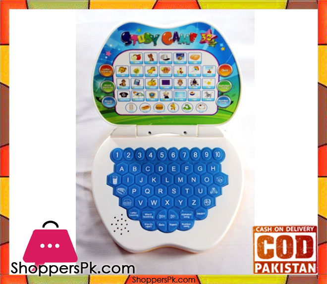 Little grin Apple Shaped Mini Laptop Study Game For Kids
