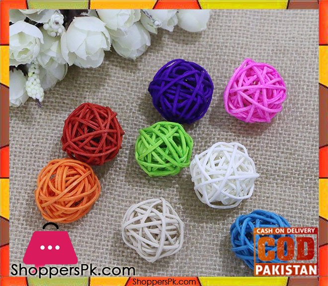 Rattan Decor Wicker Ball 8 Pcs