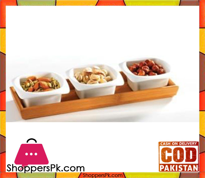 Symphony Bambu Sq Serving Bowl 4p #SY4400