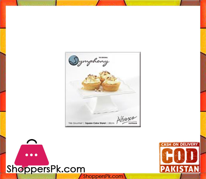 Symphony Sq Cake Stand 20 cm #SYE1003