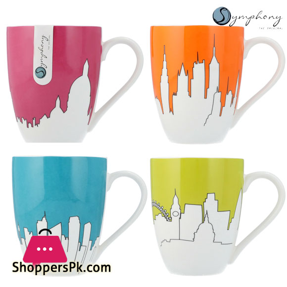 Symphony Alfresco Kyoto Mug Set of 4 300ml #SY6043