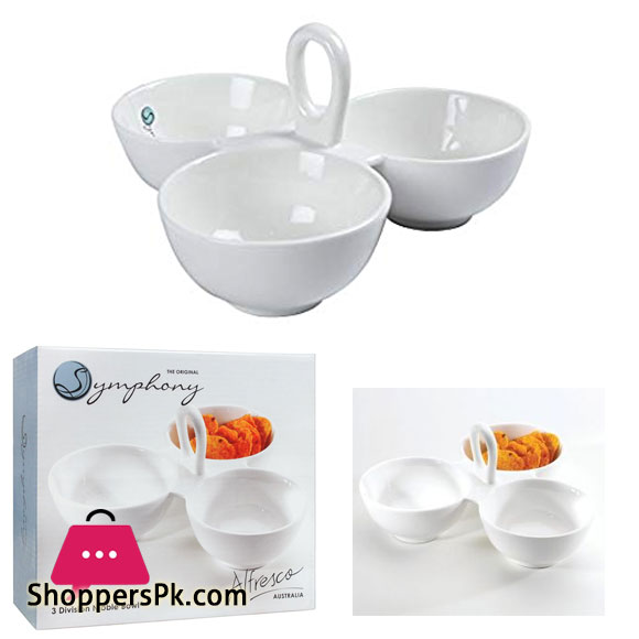 Symphony Three Division Nibble Bowl #SY4300