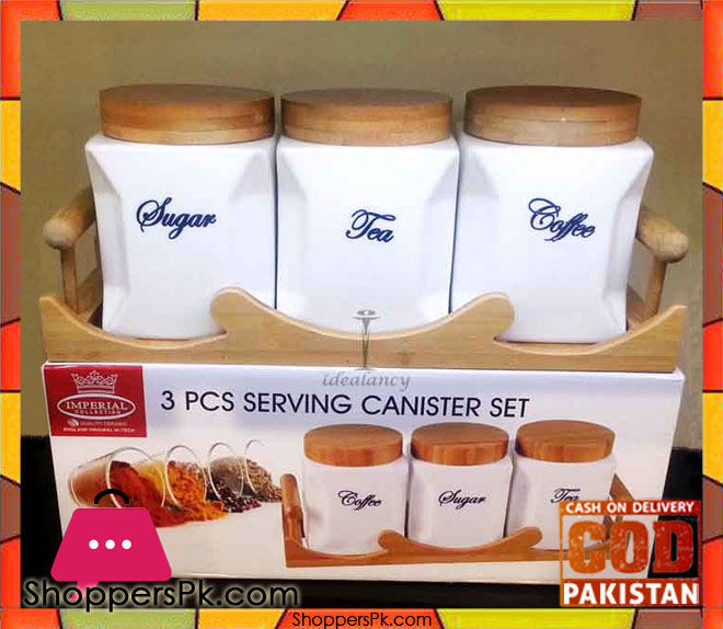 3 Pcs Serving Canister Set
