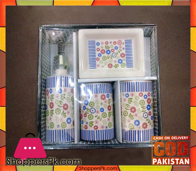 4Pcs Ceramic Bathroom Set B1