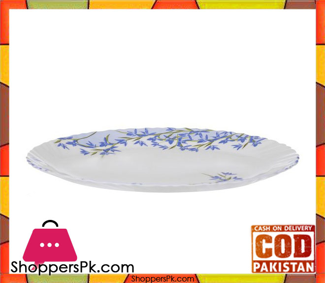 Arcopal Aliya Blue Oval Plate