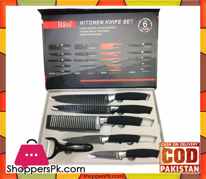 BASS Kitchen Knife Set 6 Pcs