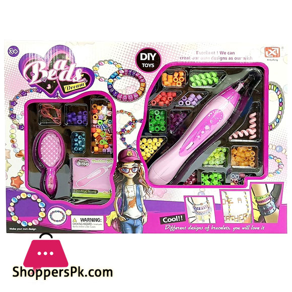 Braids And Bracelet 2 In 1 In Diy Toy Beads For Girls