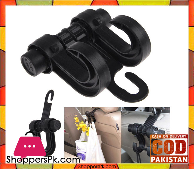 Car Back Seat Headrest Hooks Bag Cloth Organizer