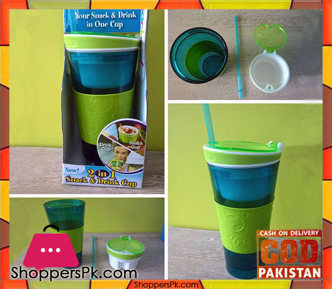 Drink Snackeez Travel Cup in One Container
