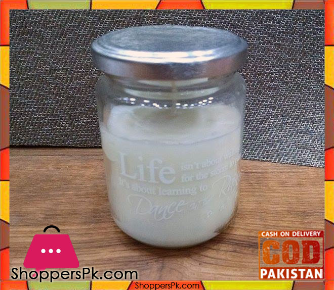Fragrance Glass Jar Candle (Medium) Long Burn Time