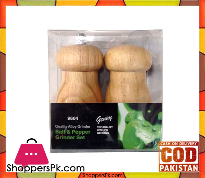 Genny Top Quality Salt and Pepper Grinder Set 9604