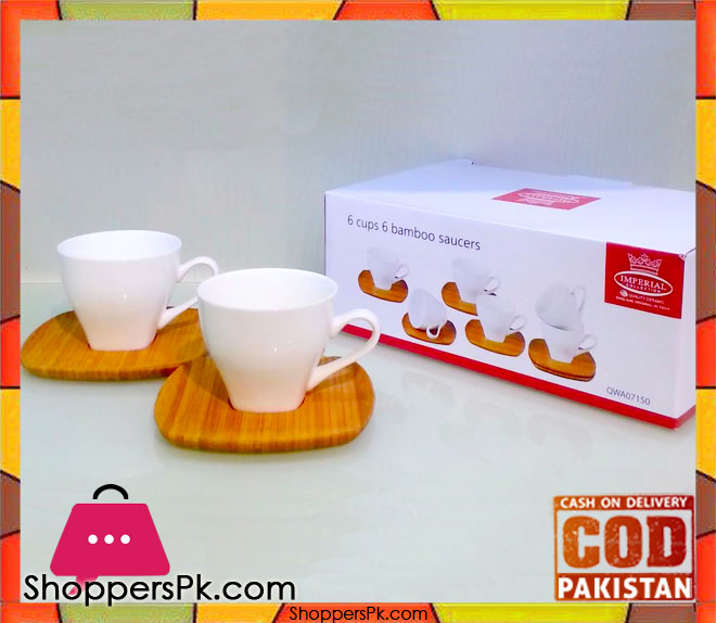 Imperial 6 Cup 6 Bomboo Saucer