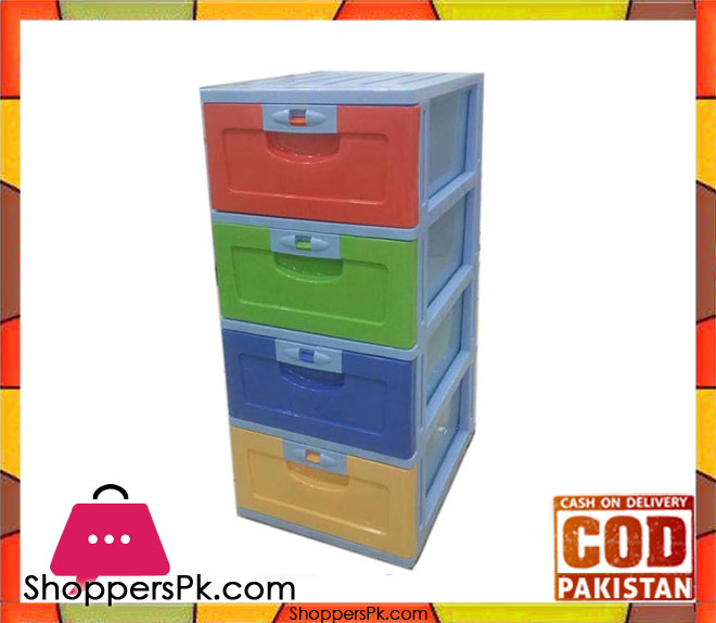 Plastic 4 Layer Drawer