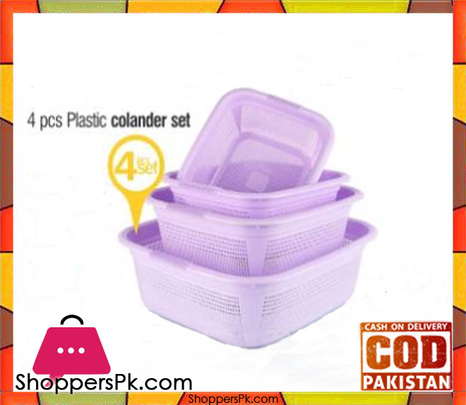 Plastic Basin And Colander Set 3443