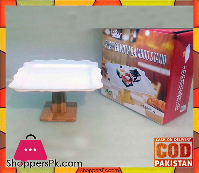 Plater with Bamboo Stand
