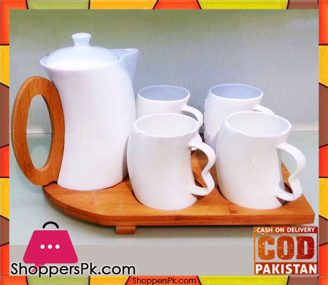 Special Porcelain Tea Set with Wooden Tray