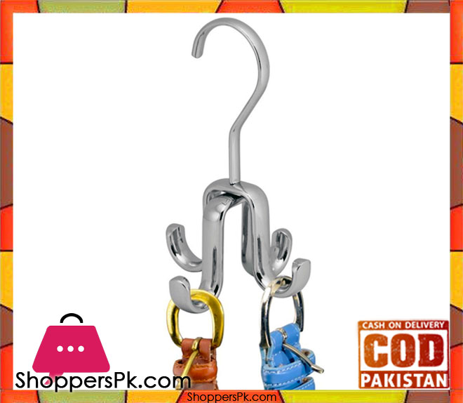 Axis Rod Closet Organizer Hook 4 Hanger, Chrome