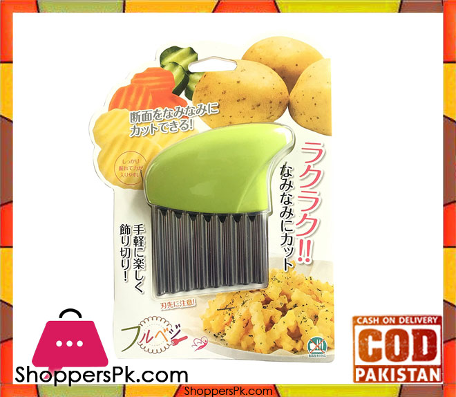 Potato Cut Knife Stainless Steel Crinkle Carrot Vegetable Wavy Cutter Cutting Tool YCJ-8017