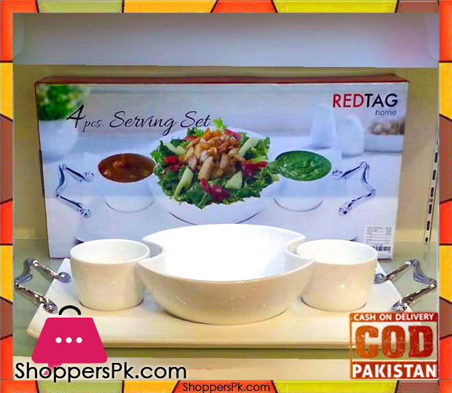 Redtag 4 Pieces Serving Dish