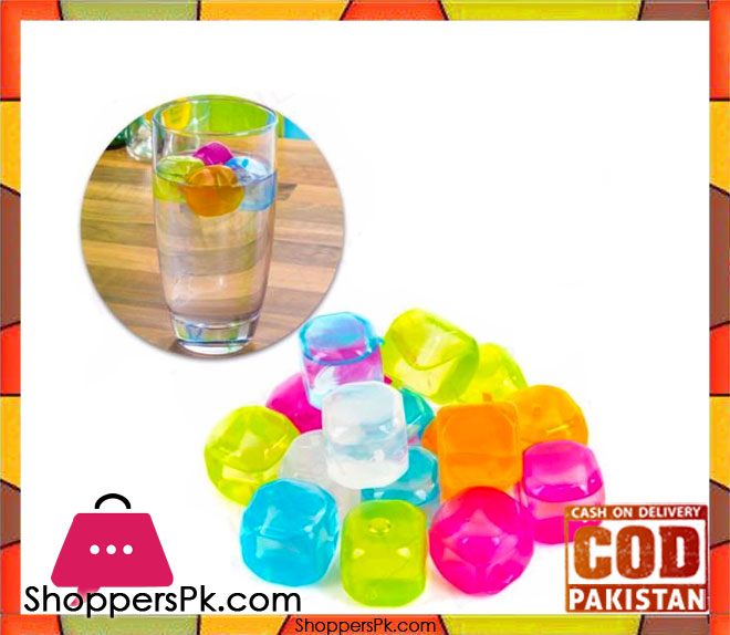 Resusable Multicolour 12 Pieces Ice Cubes