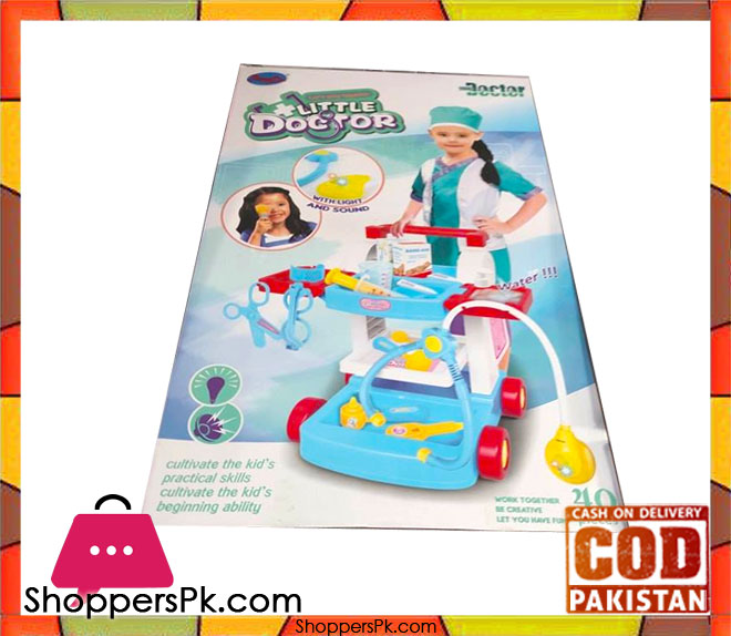 Doctors & Nurses Hospital Medical Trolley Play Set Toy Lights & Sounds