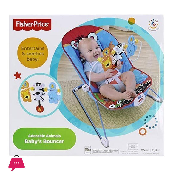 Fisher-Price Babys Bouncer, Adorable Animals