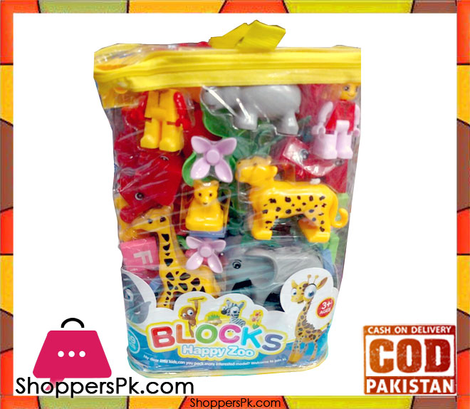 Happy Zoo Block For Kid 69 Pieces