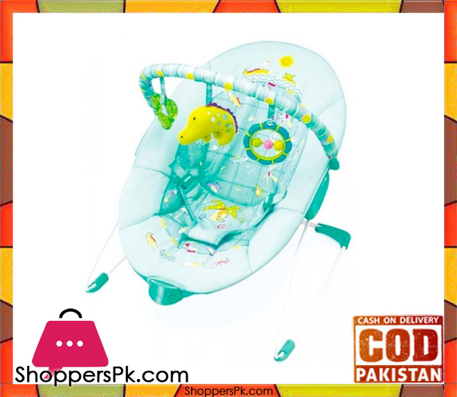 Mastela Soothing Vibrations Bouncer Green-6798