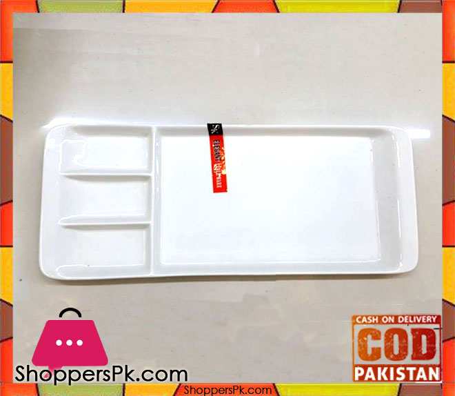 Elegant 4 Section Ceramic Serving Dish One Pieces