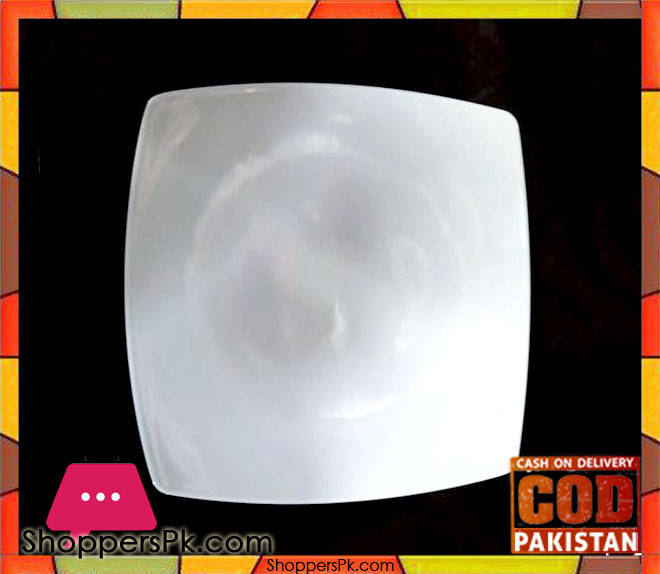 Melamine Square Rice Plate 12 Pieces