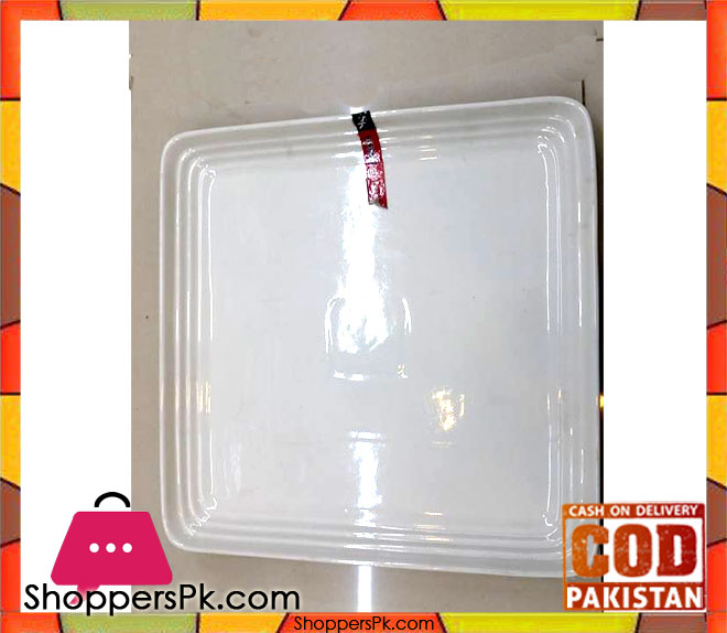 Elegant Square Shape Ceramic Serving Plate One Pieces