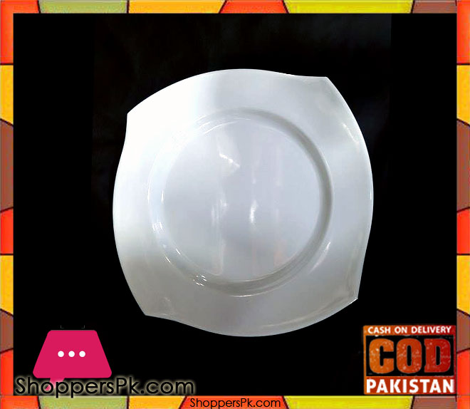 High Quality Melamine Square White Rice Plate 12 Pieces