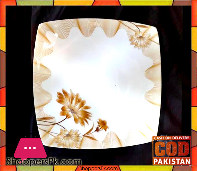 Melamine Square Rice Plate 12 Pieces (102)