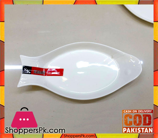 Elegant Fish Shape Ceramic Serving Dish One Pieces Medium