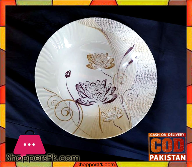 Melamine Rice Plate 12 Pieces Flower Print