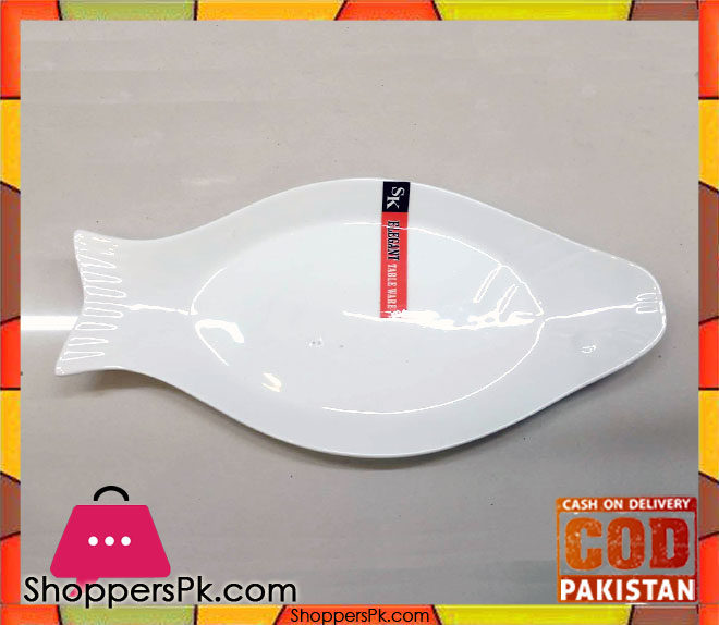 Elegant Fish Shape Ceramic Serving Dish One Pieces Large
