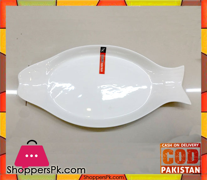 Elegant Fish Shape Ceramic Serving Dish One Pieces Large (02)