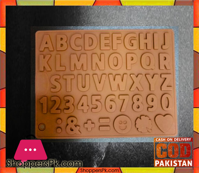 Silicone Chocolate Mold Capital Letters (012)