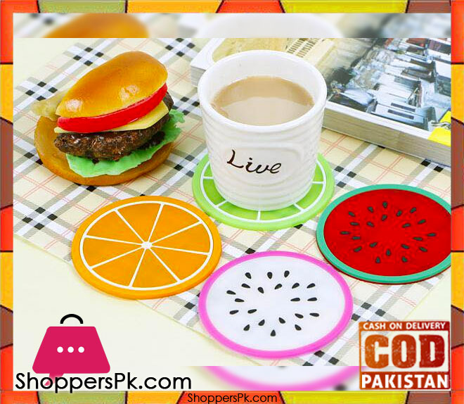 Silicone Fruits Tea Mat 6 Pieces