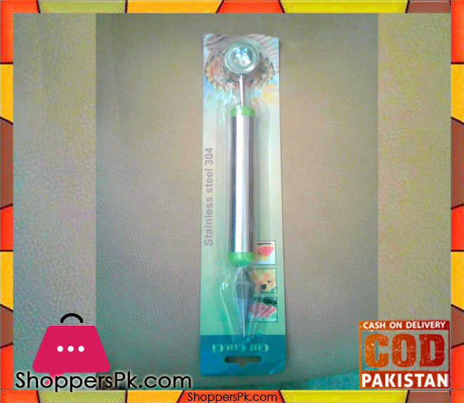 Stainless Steel Double Knife Side Melon Scoop 304