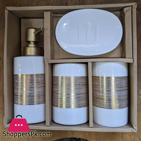 4 Pieces Ceramic Bathroom Set BN5