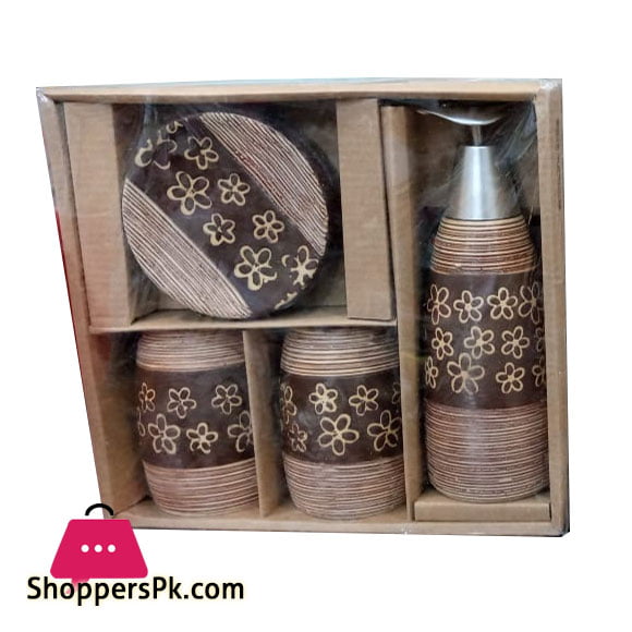 4 Pieces Ceramic Bathroom Set BN6