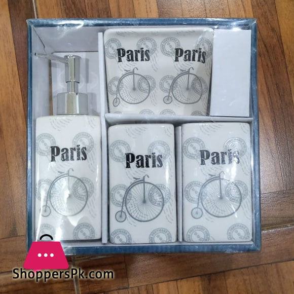 4 Pieces Ceramic Bathroom Set NA3