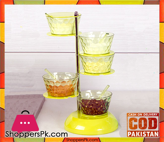 Five Layer Rotary Box Condiment Spice Rack