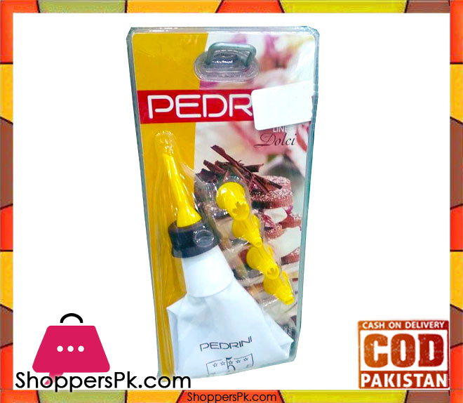 Pedrini 4 Nozzles Pastry Cake Decorator Icing Bag